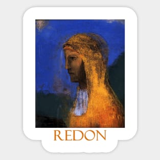 The Druidess (1893) by Odilon Redon Sticker